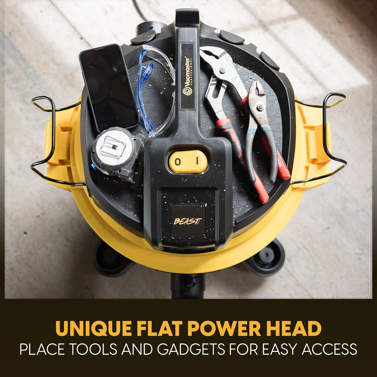 Professional Beast VJH1211 PF 0205 12-Gal 5.5 PHP Wet/Dry Vac by Vacmaster – 12 Gallon, 12 gallons, Black/Orange, Model VJH1211PF 0205
