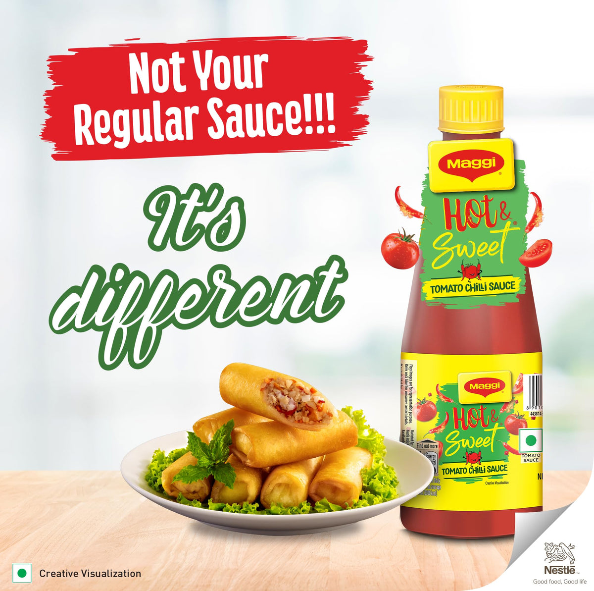 Hot & Sweet Tomato Chilli Sauce - 1kg. by Maggi – 2.2 Pound (Pack of 1), Model 8901058101614