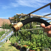 Premium Rubber Garden Hose by Flexon – 25ft, Rubber, Black, Model PH5825CN