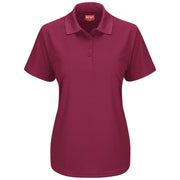 Red Kap X-Large / Burgundy / Short Sleeve Performance Knit Pocketless Core Polo Polos