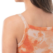 Women's Slim-fit Thin Strap Tank by Lee – Cotton Blend, Orange Tie Dye, Model WRT21526