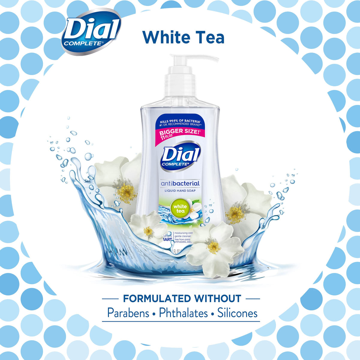 Antibacterial Liquid Hand Soap by Dial – 11 Fl Oz (Pack of 2), ابيض, Pack of 2, Model 2499397
