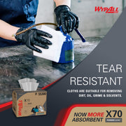 Wypall 192 Count (Pack of 1) / White / WypAll* X70 Cloths Disposable Wipes