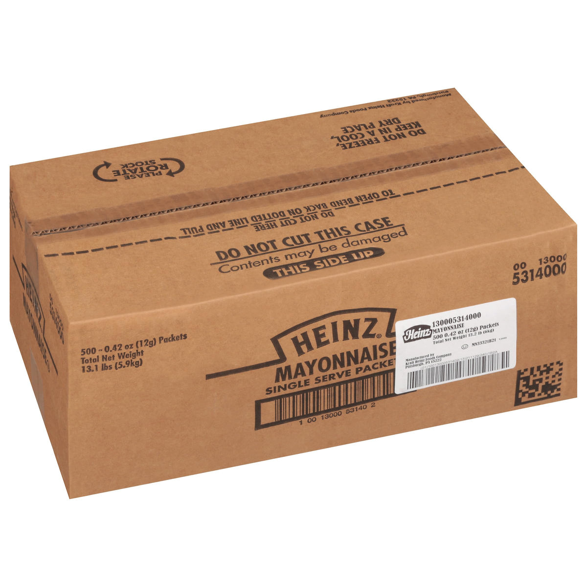 HEINZ Mayonnaise / 0.4 Ounce (Pack of 500) / 1 Bags & Cases