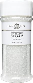 India Tree White Sparkling Sugar, 7.5 oz | Decorating Sugar for Baking & Confections