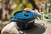 Cocotte Round 24 cm La Mer by STAUB – 24cm, 3.8 liters, Cast Iron, La Mer, Model 40508-654-0