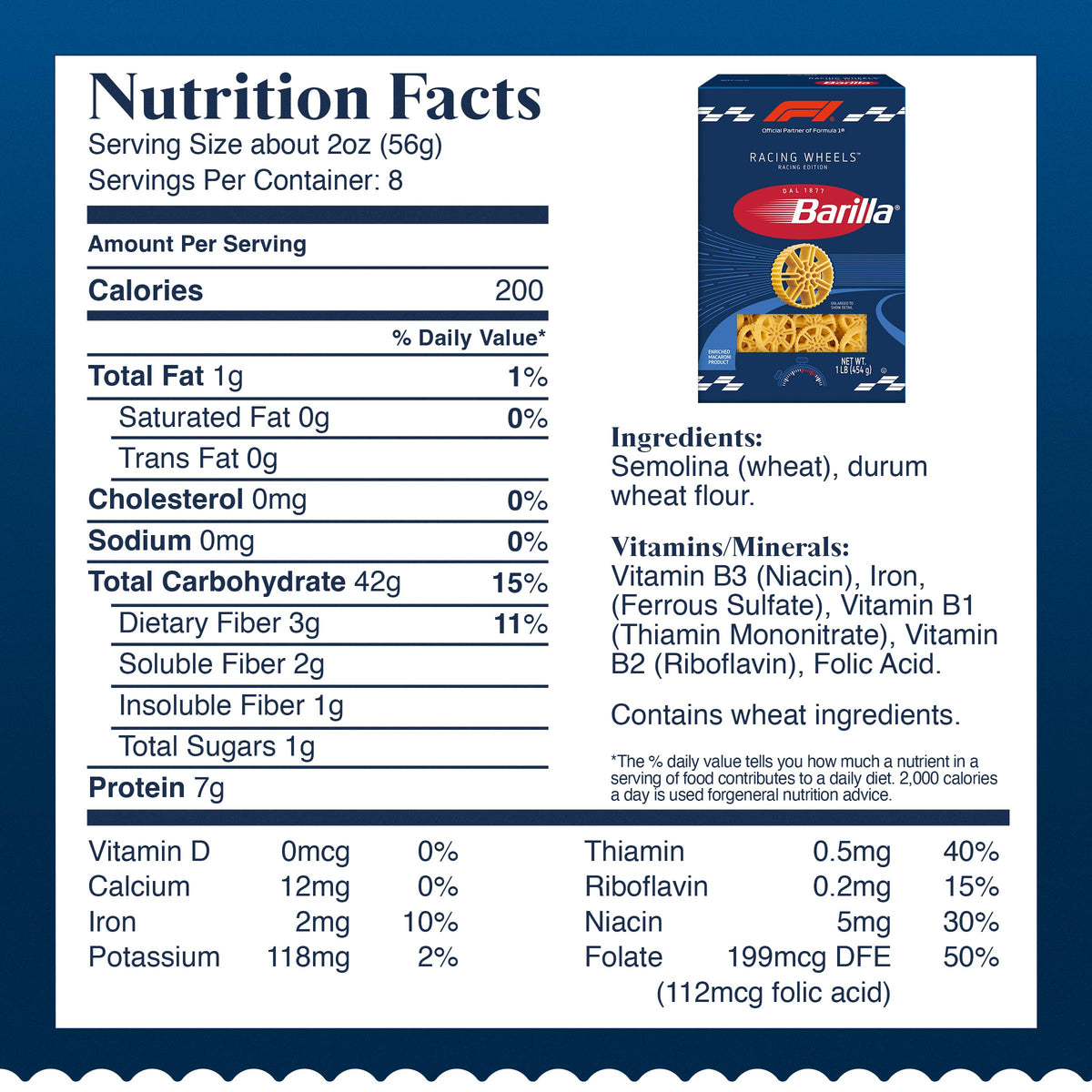 Barilla Mini Wheels / 16 Ounce (Pack of 1) / 1 Pasta