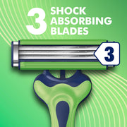 Gillette 8 Count (Pack of 2) / Sensor3 Sensitive (8ct) / Green/White Disposable Razors