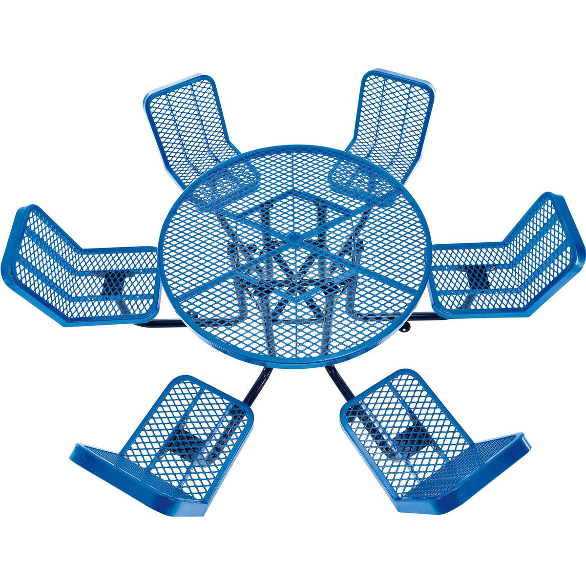 Global Industrial Blue / 98 inches x 98 inches x 32 inches / Industrial Picnic Tables