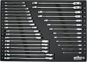 Wiha 30392 31-Piece Ratcheting Wrench Set, SAE and Metric