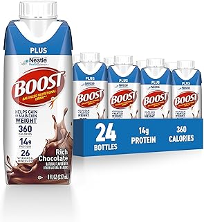 BOOST Plus Ready to Drink Nutritional Drink, Rich Chocolate, 24 Pack