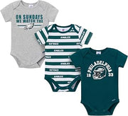 Gerber NFL Baby Boys 3-Pack Onesie Bodysuit