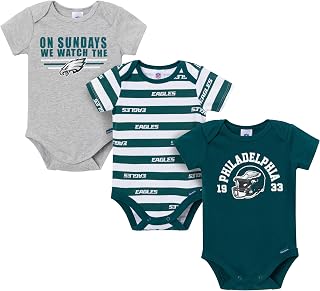 Gerber NFL Baby Boys 3-Pack Onesie Bodysuit