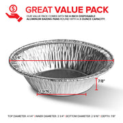Stock Your Home 50 Pack (4 Inch) / Silver / 50 Pack Pie Pans