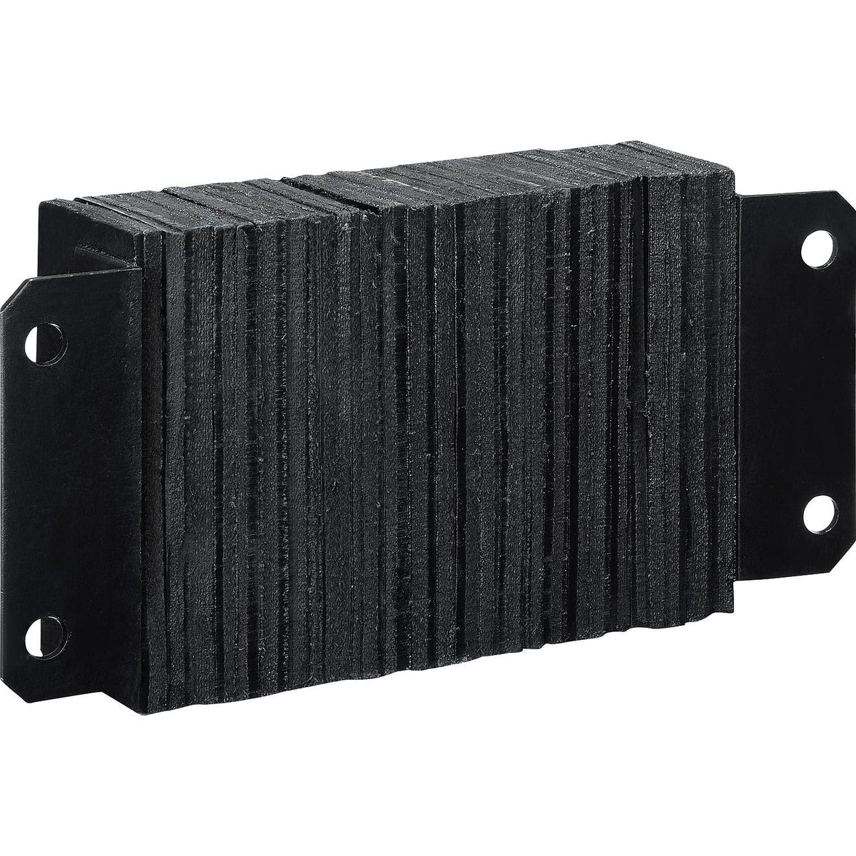 Rubber Dock Bumper by Global Industrial – 4.5"L x 20"W x 12"H, Rubber, Black, Model 988027