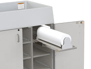 Rainbow Accents Diaper Changer with Stairs - Left - Gray by Jonti-Craft – Wood, Grey, Model 5145JC000