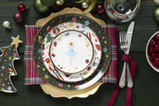 Lenox Nutcracker Ballet Appetizer Plates, Porcelain Set of 4, Multicolor