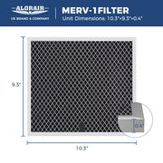 Replacement Filter for Crawl Space Dehumidifier by ALORAIR – Polyethylene (PE), Pack of 3, Model Helios MP35