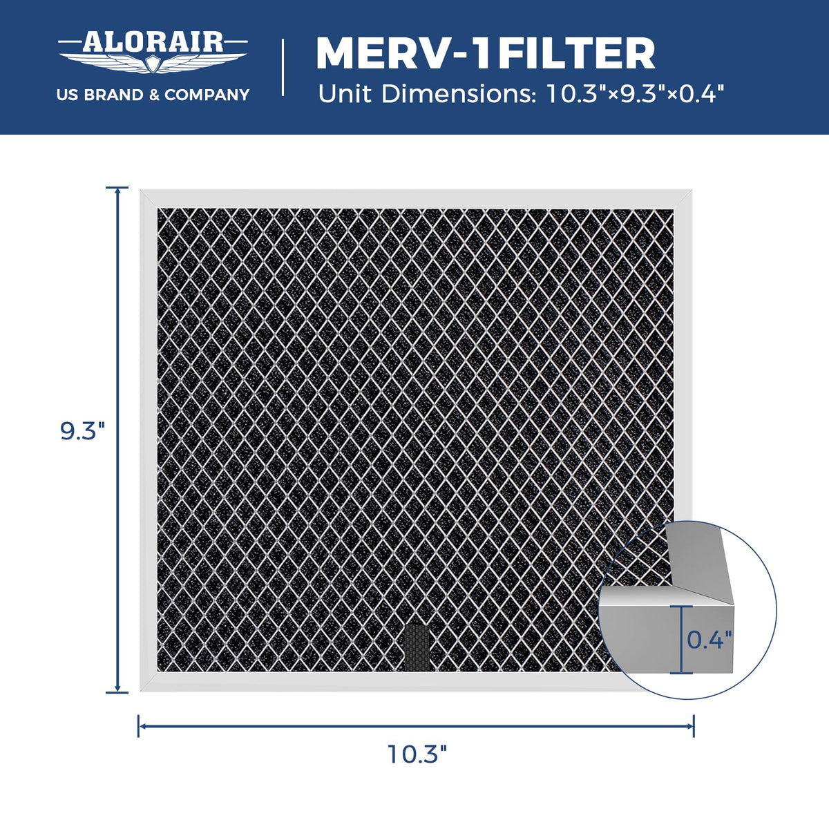 Replacement Filter for Crawl Space Dehumidifier by ALORAIR – Polyethylene (PE), Pack of 3, Model Helios MP35