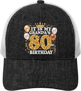 ITIS MYGRANDA'S 80ith Birthday Hat Trucker Hat for Women Dad Hat Funny Birthday Gifts