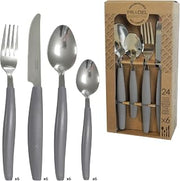 Amefa Pure - 24-Piece Cutlery Set, Grey