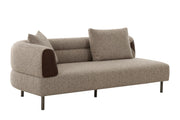 Plume - Modern Brown Fabric Sectional Sofa by Limari Home – Fabric, Brown, Model LIM-83146