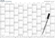 STAEDTLER Lumocolor Year Planner Set 2025 Wall Calendar Dry Erase Size DIN A3 Includes Pen and Self-Adhesive Pen Clamp Special Edition 641 YPA3X