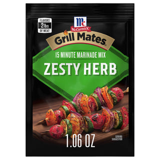 McCormick Zesty Herb Marinade Mix by Grill Mates – 1.06 Ounce (Pack of 1), Model 5210002579