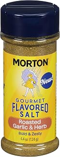 Morton Gourmet Flavored Salt Roasted Garlic & Herb, 4.4oz