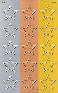 Trend Enterprises Trend I Love Metal Stars Large superShapes Stickers, Classroom Incentives, 120 Count