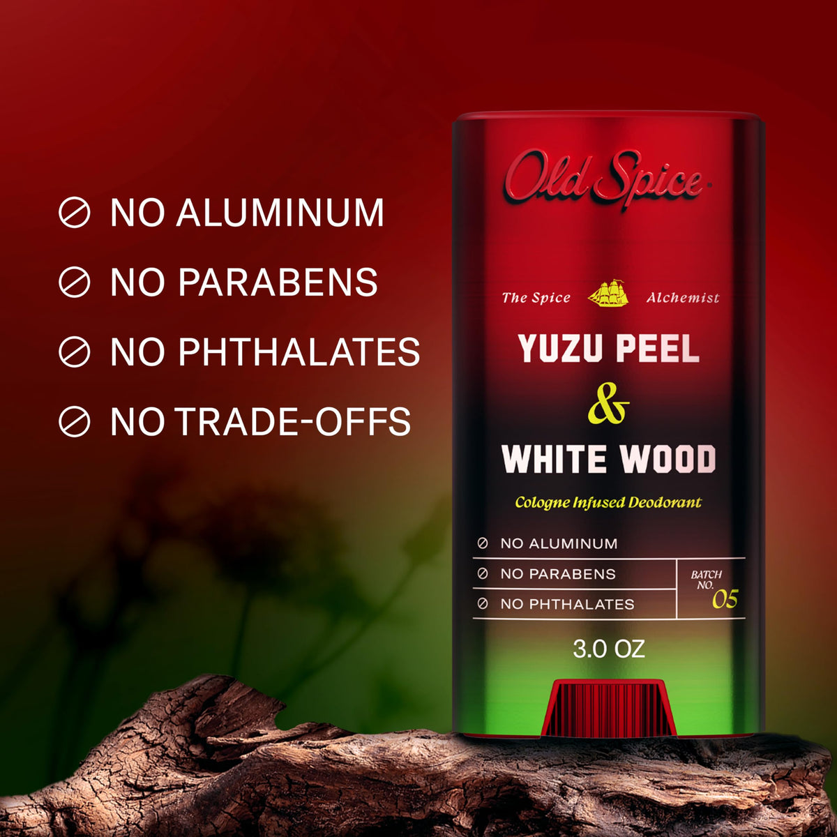 Aluminum Free Deodorant for Men by Old Spice – 3 Ounce (Pack of 12), Pack of 12