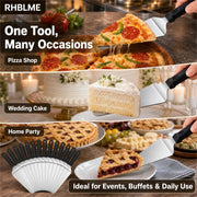 RHBLME Pizza Spatula Set, Stainless Steel with Plastic Handle, 25 Pack