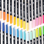 DUAL BRUSH by Tombow – Plastic, Alice Blue, Pack of 6, Model ABT-291