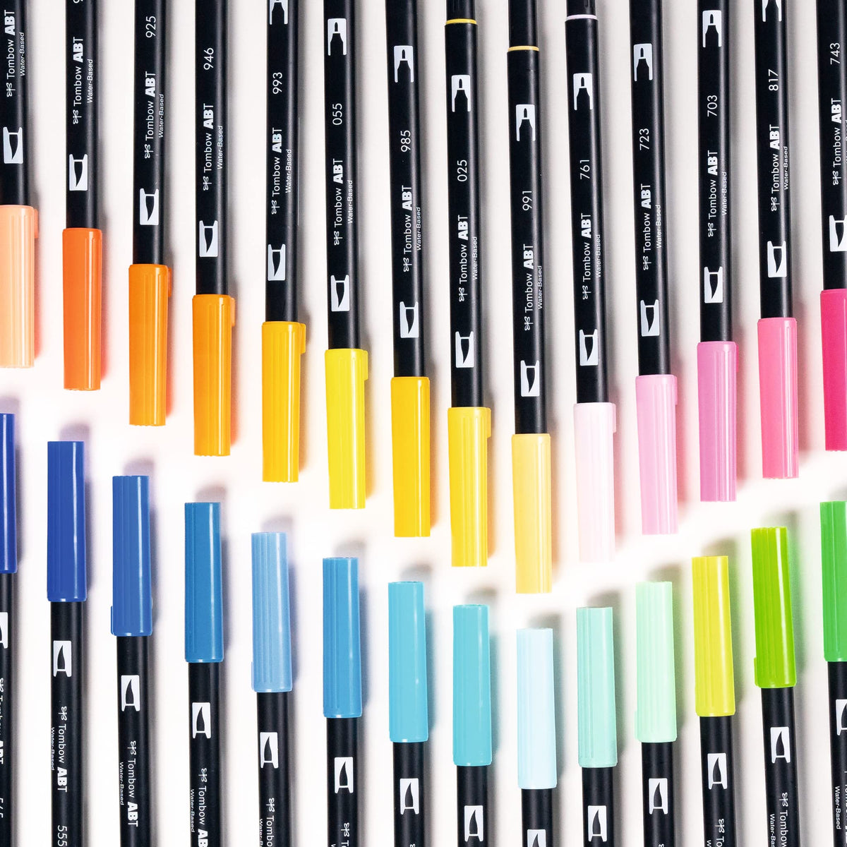 DUAL BRUSH by Tombow – Plastic, Alice Blue, Pack of 6, Model ABT-291