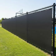 FenceScreen 750 Series Privacy Screen Cover, Knitted (Black) | Plus Custom Color Polyethylene 2 Colors and Any Size | Heavy Duty | UV & Weather Resistant | Easy Install