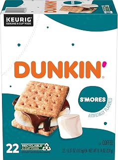 Dunkin' Dunkin’ S’mores Flavored Coffee, 22 Keurig K-Cup Pods