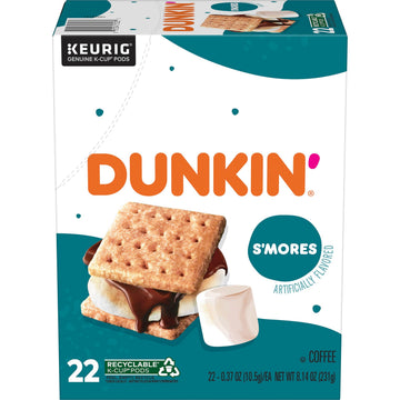 Dunkin’ S’mores Flavored Coffee by Dunkin' – 22 Count (Pack of 1), Model 1069799868