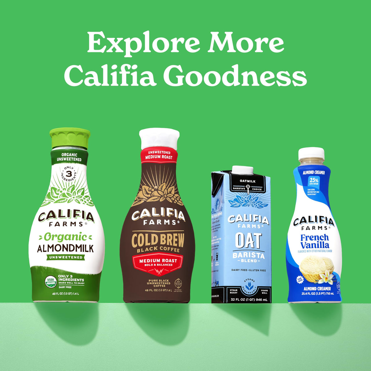 Unsweetened Almond Milk by Califia Farms – 32 Fl Oz (Pack of 6), Pack of 6, Model 420377