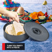 8.5" Large Tortilla Warmer by Modern Innovations – 8.6 inches, 100.0 cubic_inches, Plastic, Gray