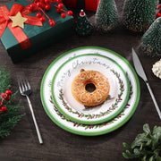 Loyim Melamine Christmas Plates, 8 Inch, Set of 6
