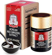 JUNG KWAN JANG Korean Red Panax Ginseng Extract Extra Strength, Energy 50g | Extra Strength, Energy Boost, Boost Immune System, Stamina, Blood Circulation, Memory, Focus, Caffeine Free, Vegan, Non-GMO