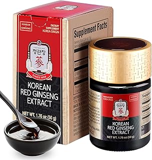 JUNG KWAN JANG Korean Red Panax Ginseng Extract Extra Strength, Energy 50g | Extra Strength, Energy Boost, Boost Immune System, Stamina, Blood Circulation, Memory, Focus, Caffeine Free, Vegan, Non-GMO
