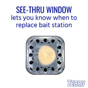 Multi-Surface Roach Bait Stations by Terro – 12 Bait Stations, Black, Pack of 2, Model T500SR