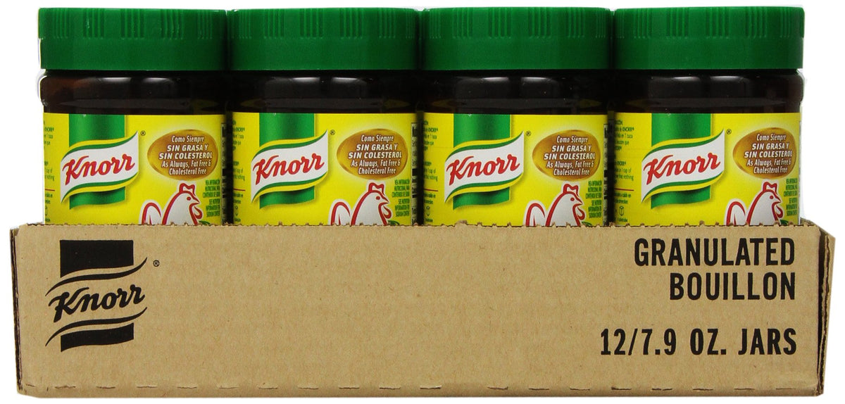 Granulated Bouillon by Knorr – 7.9 Ounce (Pack of 12), Chicken, Pack of 12, Model 1104