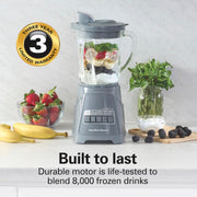 Hamilton Beach Gray / 40 Oz. Glass Jar (Pack of 1) / Countertop Blenders Countertop Blenders