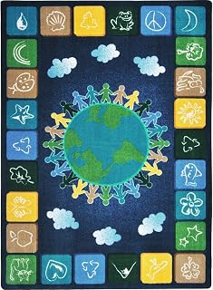Joy Carpets One World Area Rug in Color Neutrals, 10'9" x 13'2"