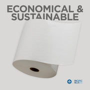 Pacific Blue Basic Recycled Paper Towel Rolls (previously branded Envision) by GP PRO () by Georgia-Pacific – Pack of 1, Paper, White, Model 26601