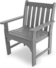 Polywood Vineyard Conversation Chair, Slate Grey