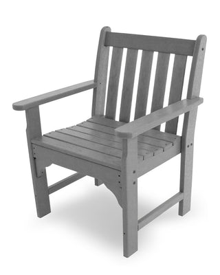 ® Vineyard Conversation Chair by Polywood – 25.5 inches x 24 inches x 35.25 inches, High Density Polyethylene (HDPE), Slate Grey, Model GNB24GY