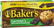 Baker's German's Sweet Chocolate Baking Bar, 4 Ounce (Pack of 12)